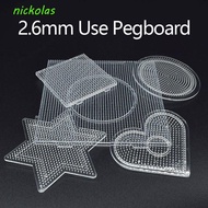 NICKOLAS Beads Template 2.6mm perler Creative Educational Toys Beads Tool Puzzle Beadbond Transparen