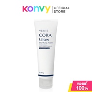 Verite Cora Glow Clarifying Foam 100ml โฟมล้างหน้า เวอริเต้ สูตรกระจ่างใส เนื้อนุ่ม ไม่แห้งตึง