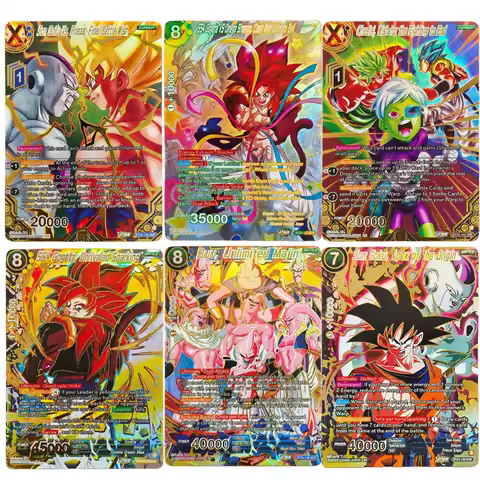 Proxy Dragon Ball Super Masters BT25 SS4 Gogeta, Unrivaled Sparking Buu, Unlimited Majin Collection 