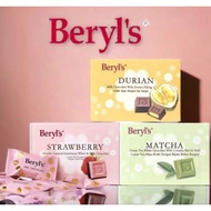 (3 flavors) Dark Chocolate Beryl's 60g pure bitter Dark Chocolate (Durian, Matcha green tea, Strawbe