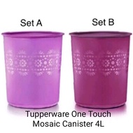 Tupperware One Touch Mosaic Canister