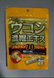 Orihiro 日本解酒護肝濃縮薑黃素 Turmeric Concentrated Extract Curcumin 70mg 20 Sticks