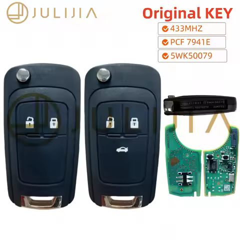 Original 5WK50079 FCF7941E Remote Flip Key For 2009 - 2017 Opel Vauxhall Corsa Tourer Cascade E Zafi