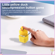 /LO/ Duck Keycap Keychain with Light Sound – Portable Quacking Duck Fidget Toy Keyboard Clicker Stre