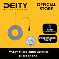 DEITY W.Lav Micro Subminiature Omni Lavalier Microphone With Microdot Only (3mm)