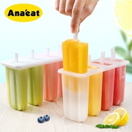 ANAEAT 4 pcs homemade DIY ice cream popsicle plastic mold