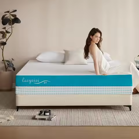 Queen Size Mattress, Fiberglass Free Green Tea 10" Memory Foam Mattress, Gel Infused Cooling Foam, C
