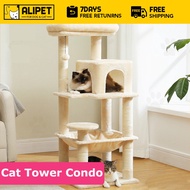 Cat Condo Multi-layer Cat Tree Cat Climbing Platform Cat Tower Cat House Wood Cat Condo Pet Condo In