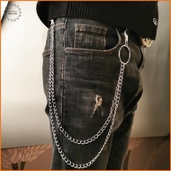 [LS] 1/2/3 Layer Long Metal Belt Chain Ro Punk Hook Trousers Pant Waist Link Metal Wallet Chain Keyc