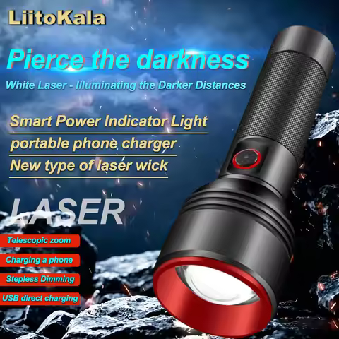 LiitoKala LF-2208 26650 Flashlight High Capacity Powerful LED Torch for Camping Hiking Emergency Use