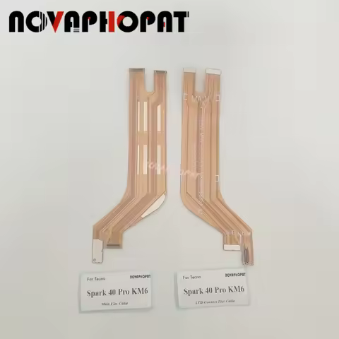 For Tecno Spark 40 Pro KM6 Inter Flex Main Board Motherboard Connector USB Charger Board LCD Display