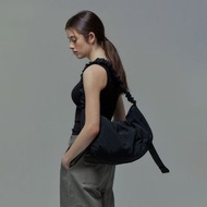 Joseph & Stacey Daily shirring bag L (黑/白)