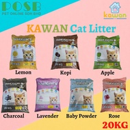 KAWAN Cat Litter 20kg / KAWAN Pasir Kucing 20kg / Pasir Kucing Murah / Pasir Kucing Wangi