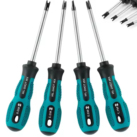 4Pcs U-Shape Screwdrive Precision Cr-V Spanner Cacciavite for Carpentry Metalworker M1.7-2.6 Tournev