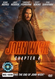 DVD หนังใหม่ เสียงไทยมาสเตอร์ หนังดีวีดี John Wick Chapter 4 จอห์น วิค แรงกว่านรก 4