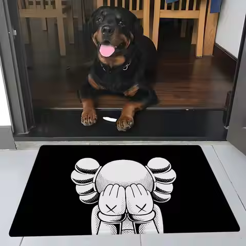 Fashion K-Kaws Entrance Door Mat Nordic Style Home Doormat Bathroom-Toilet Mats Bedroom Hotel Decor 