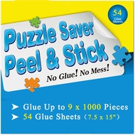 Preserve 9 X 1000 Piece Puzzle Glue Sheets Clear Saver Peel and Stick 54 Puzzle Saver Sheets Puzzle 