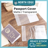 【READY STOCK】Transparent/ Matte Passport Cover Waterproof with ID Card Pocket Travel Passport Holder