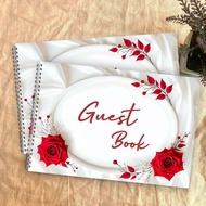 Guest Book Wedding Guest Book/ Wedding Party Invitation Guest Book/ Wedding Guest Invitation Book/ U