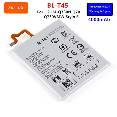 Original BL-T45 4000mAh Battery For LG LM-Q730N Q70 Q730VMW Stylo 6 Stylo6 BL T45 Mobile phone Batte