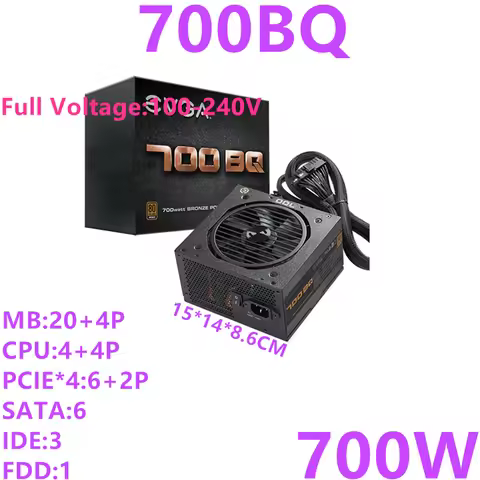New Original PSU For EVGA RTX2080 RX5700XT 700W 600W 500W Peak 800W 700W 600W Power Supply 700BQ 600