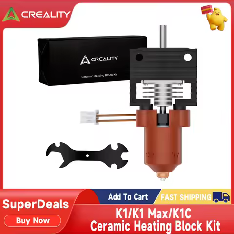 Creality Official Original K1/K1 Max/K1C Hotend Ceramic Heating Block Kit 60W 0.4mm Quick-swap Nozzl