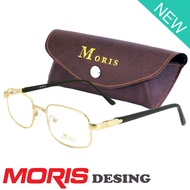 Moris แว่นตา รุ่น 6465 กรอบเต็ม Rectangle ทรงสี่เหลี่ยมผืนผ้า ขาสปริง วัสดุ สแตนเลส สตีล (สำหรับตัดเ