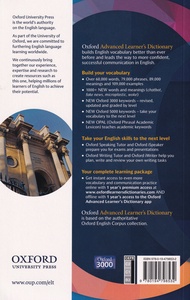 Bundanjai (หนังสือ) Oxford Advanced Learner s Dictionary 10th ED International Student s Edition (P)