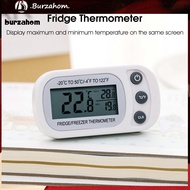 BUR_ Fridge Thermometer Anti-humidity High Accuracy IPX3 Waterproof Electronic Magnetic Fridge Temperature Meter for Home