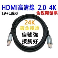 【 捷盟監控】【含稅開發票】4K HDMI 2.0高清線 銅包鋼 24K鍍金接頭 螢幕線 電視線 PS3 PS4