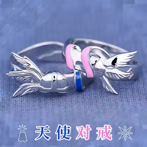 Anime Digimon Adventure Angemon Angewomon Angel Ring Couple Lovers Men Women Costume Cosplay Accesso