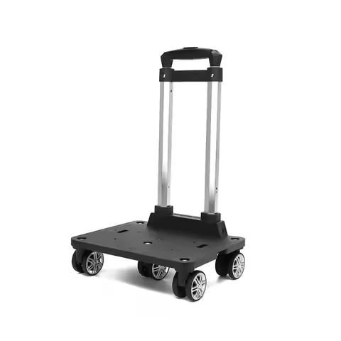 Folding Hand Trolley 25kg Load Capacity Telescopic Handle Universal Wheels For Luggage Shopping Tran