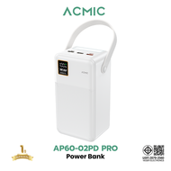 ACMIC พาวเวอร์แบงค์ AP60-02PD PRO/AP80-02PD PRO Powerbank 60000-80000mAh ชาร์จเร็วPD22.5W รับประกัน1