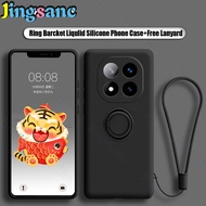 Jingsanc Ốp Giá đỡ nhẫn cho Redmi Note 14 Pro + 5g Silicone lỏng sang trọng chống sốc ngón tay mềm đ