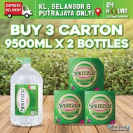 BUNDLE OF 3 CARTONS : SPRITZER MINERAL WATER 9500ML x 2 BOTTLES
