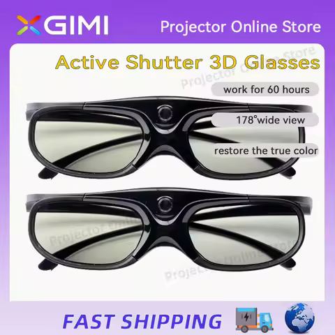 Original XGIMI Shutter 3D Glasses DLP-Link Liquid Crystal Rechargeable Virtual Reality LCD Glass for