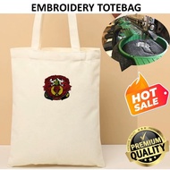 EMBROIDERY SULAM SILAT GAYONG PESAKA MALAYSIA MARTIAL ART LOGO TOTE BAG CANVAS BEIGE