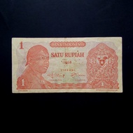 Uang Kertas Indonesia Sudirman 1 Rupiah 1968..