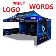Free design PRINT TENT/CUSTOMIZE TENT 8x8 10x10/ 80cm top roof Canvas + framemarket canopy/night mar