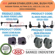 555 JAPAN GENUINE STABILIZER LINK, BUSH (FRONT, REAR) FOR NISSAN TEANA, ALTIMA [L33, J33] 2.0L 2.5L 