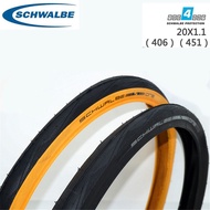 Schwalbe ONE 20 * 1.1 Folding Bike Tire Size 406 451 Anti-stab Tire 60 Tpi With Dahon Fnhon GUST Blast Bicycle Parts