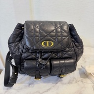 Dior Caro 黑羊皮中型後背包2025漢神購入