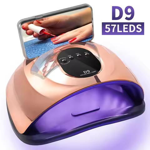 Nail Art Phototherapy Lamp With 57 LEDS Quick Drying Nails Light Have 3 Timer Modes LCD Display for