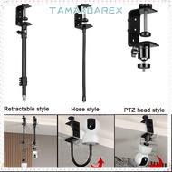 TAMAKOAREX Mini Camera Holder, Retractable Clip Fixation Baby Monitor Bed Bracket, 360° Rotation No 