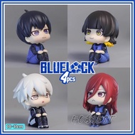 Action Figure BLUE LOCK LOOK UP Set - Miniature Isagi Nagi Chigiri Bachira Cake Topper Display Toy