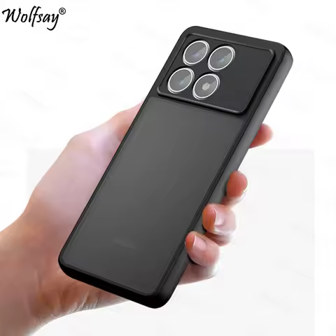 Matte Transparent Phone Case For Xiaomi Poco X6 Pro Case Full Edge Matte PC Back Cover Poco X6 Pro 5