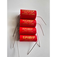 01 SPIRIT 400V Red Capacitor Specialized for Frequency Divider Speakers - Good Treble Speakers 1.0uf
