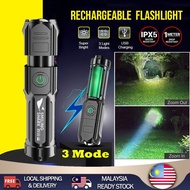 💡Outdoor Super Bright Flashlights LED Torch Light 3000 Lumens Tactical Torch USB Rechargeable Zoomab