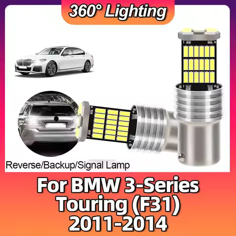 2PCS 6000K P21W BA15S 1156 Trun Signal Light LED Bulb Car Reverse Back Lamp For BMW 3-Series Touring