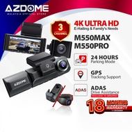 AZDOME M550MAX | M550PRO 2 & 3 Channel DashCam | 4K+1K+2K | UltraHD | Night Vision | App Control | W
